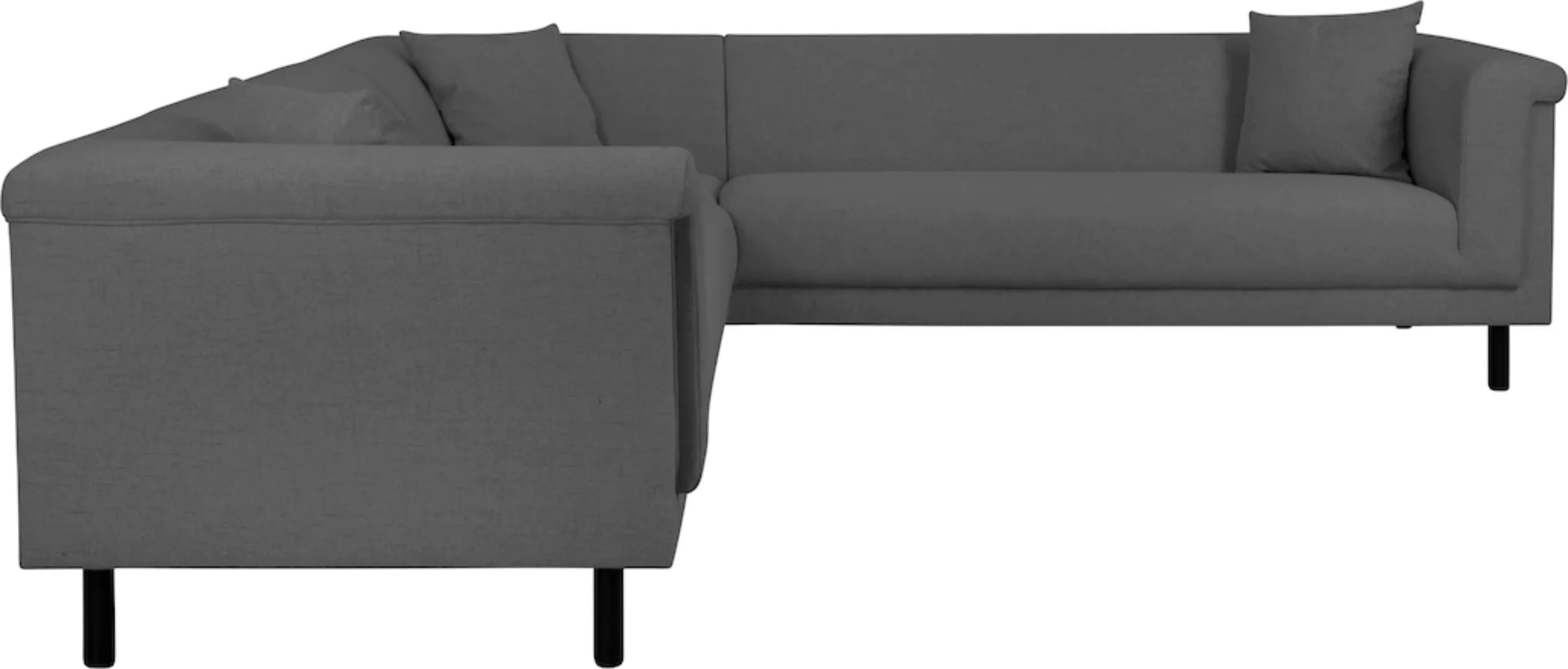 INOSIGN Ecksofa "AGNIA L-Form B/T/H: 244/244/71 cm", incl. Zierkissen, glei günstig online kaufen