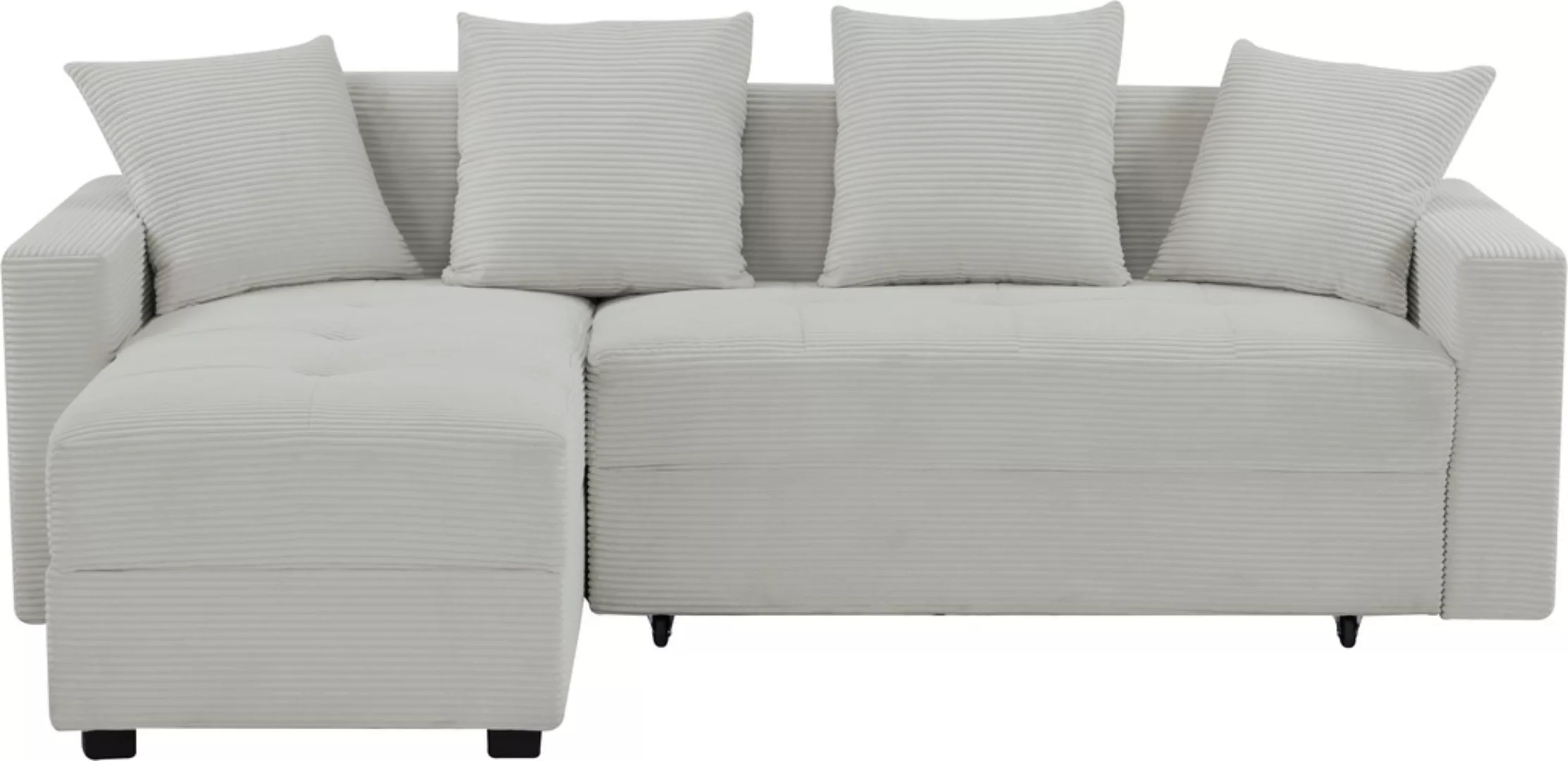 INOSIGN Ecksofa »KILLAM, 217 cm, L-Form, mit Schlaffunktion u. Bettkasten«, günstig online kaufen