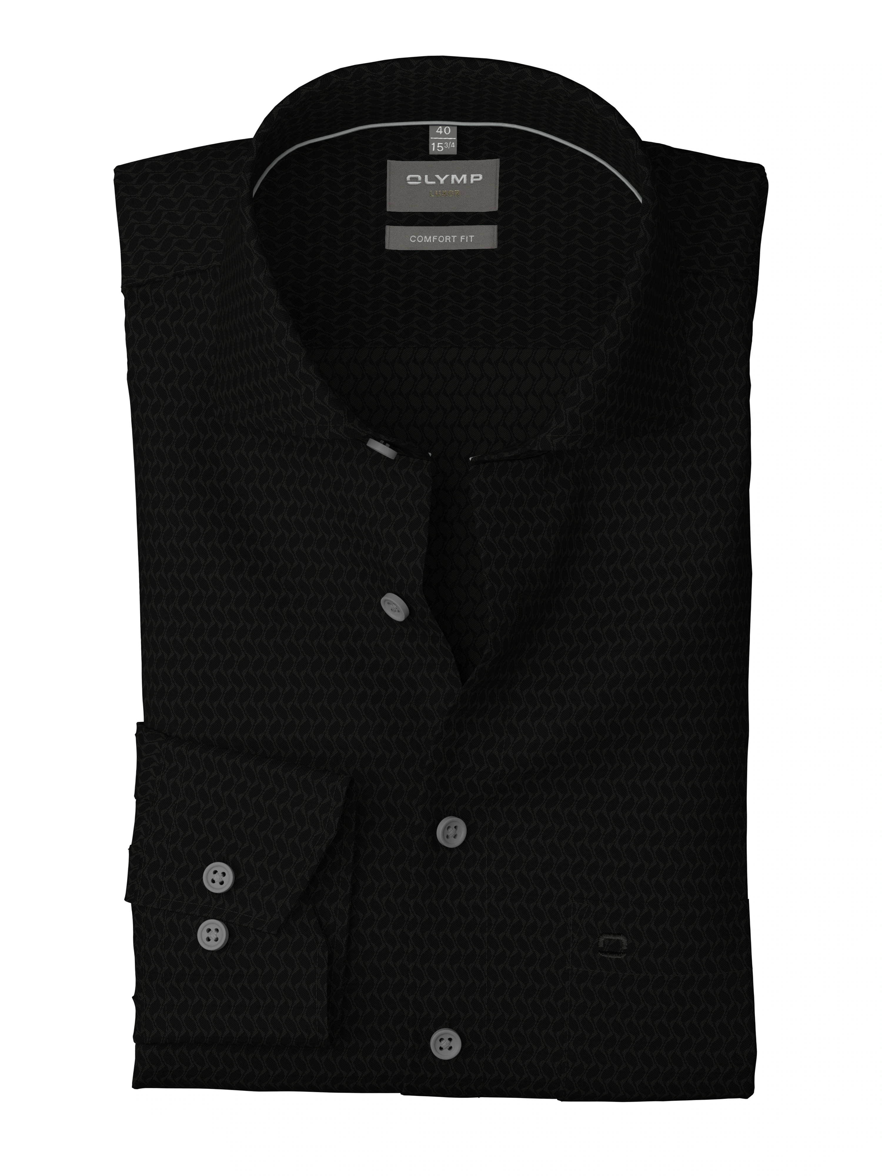 OLYMP Langarmhemd "Luxor comfort fit", Struktur - Satin, comfort fit, Busin günstig online kaufen