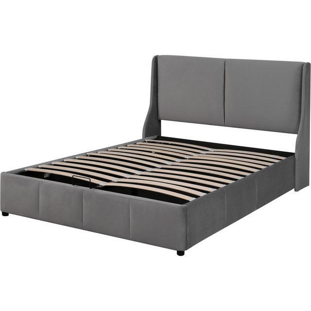 Rustrky Polsterbett Komfortables Samtbett mit Stauraum (140x200 CM Ohne Mat günstig online kaufen