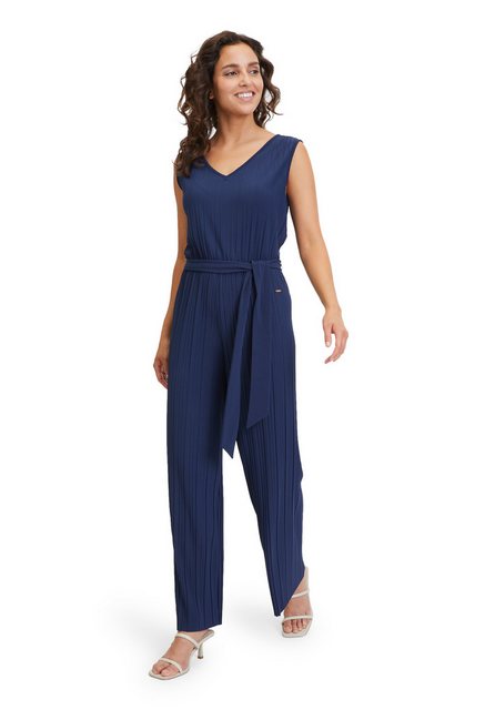 Betty&Co Overall Betty & Co Jumpsuit mit Plissee (1-tlg) Bindeband günstig online kaufen