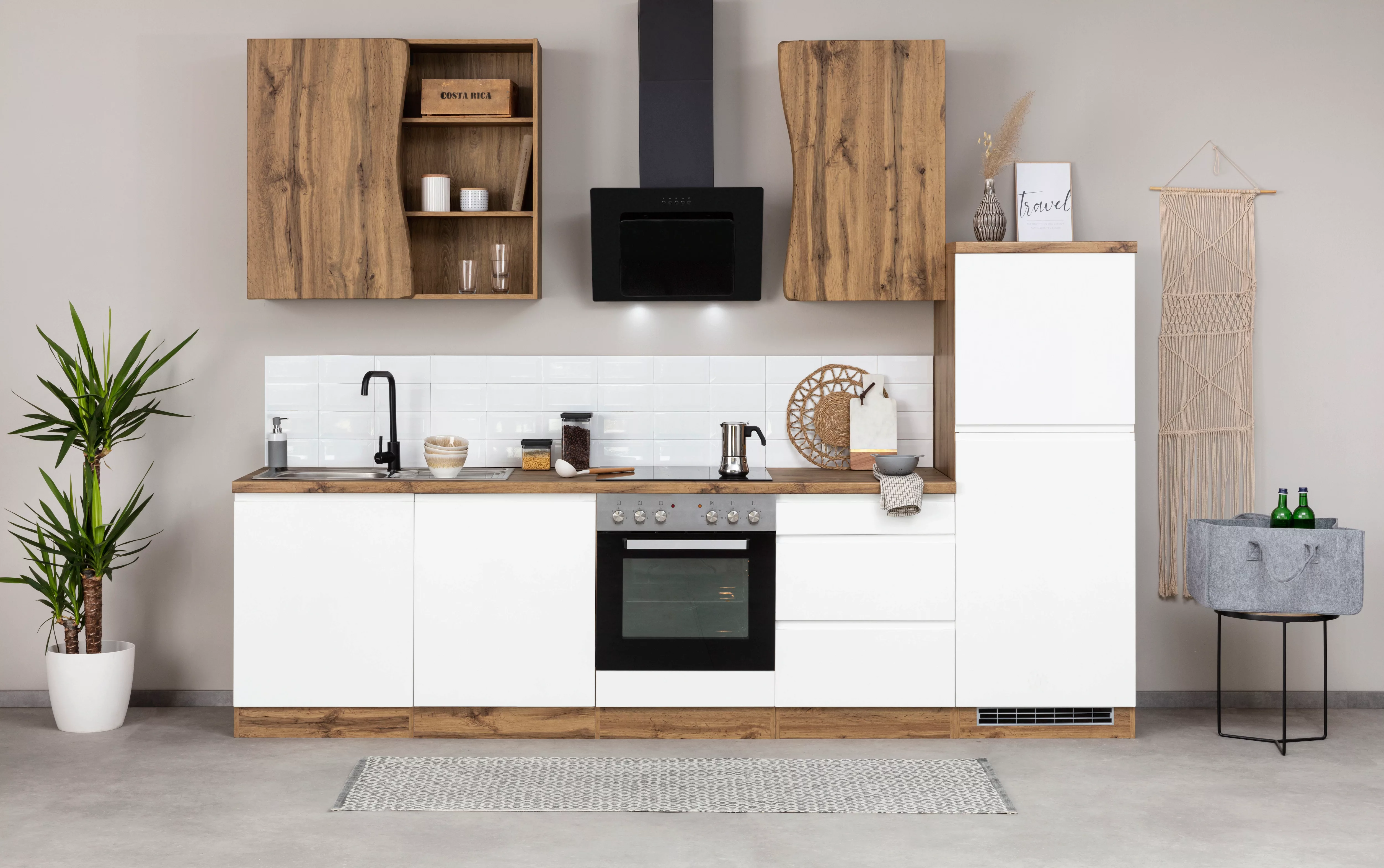HELD MÖBEL Küche "Bruneck", 300cm breit, wahlweise mit oder ohne E-Geräte, günstig online kaufen