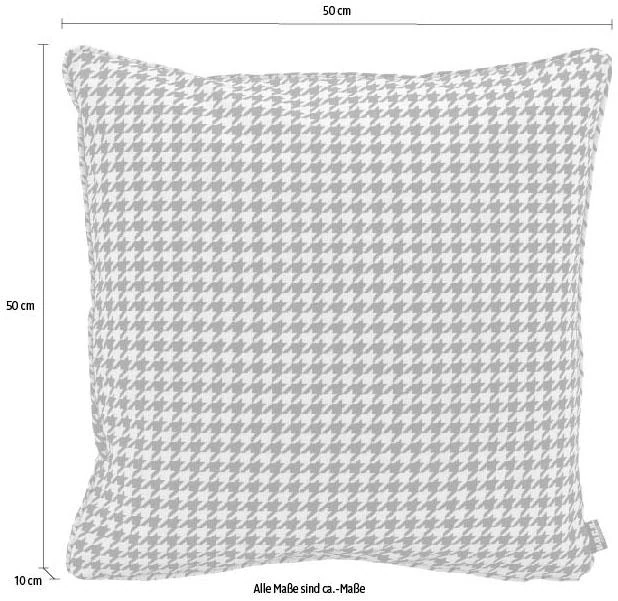 H.O.C.K. Dekokissen »Pictave«, mit Hahnentritt-Muster, Kissenhülle mit Füll günstig online kaufen