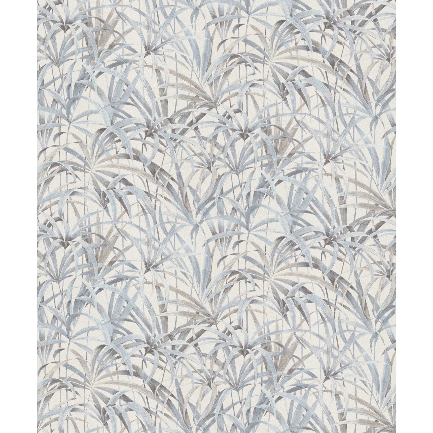 Bricoflor Palmenblätter Tapete in Beige Grau Moderne Vliestapete mit Blätte günstig online kaufen