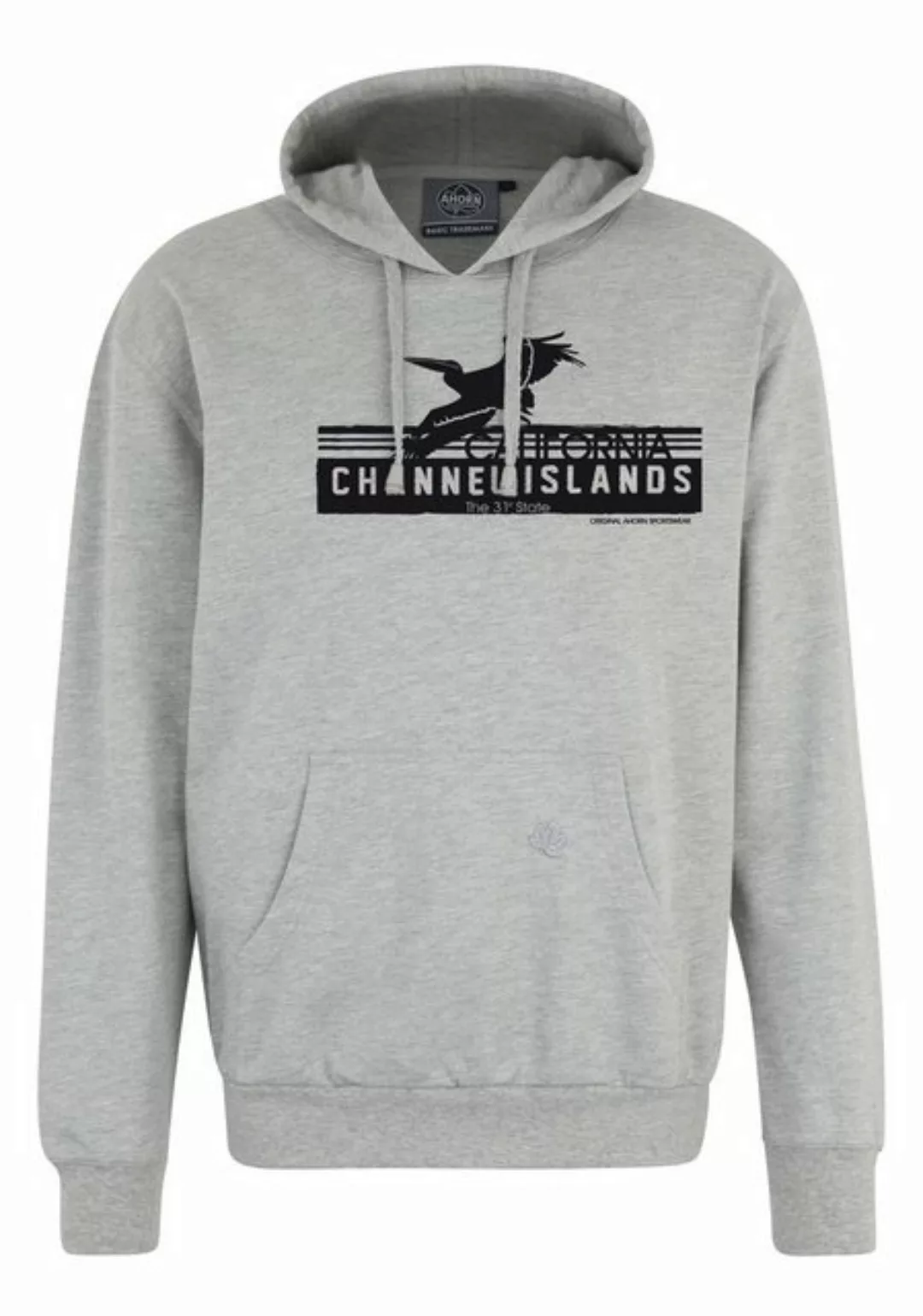 AHORN SPORTSWEAR Kapuzensweatshirt CHANNEL ISLANDS mit modischem Frontprint günstig online kaufen