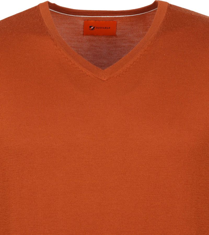 Suitable Merino Aron Pullover Orange - Größe XXL günstig online kaufen