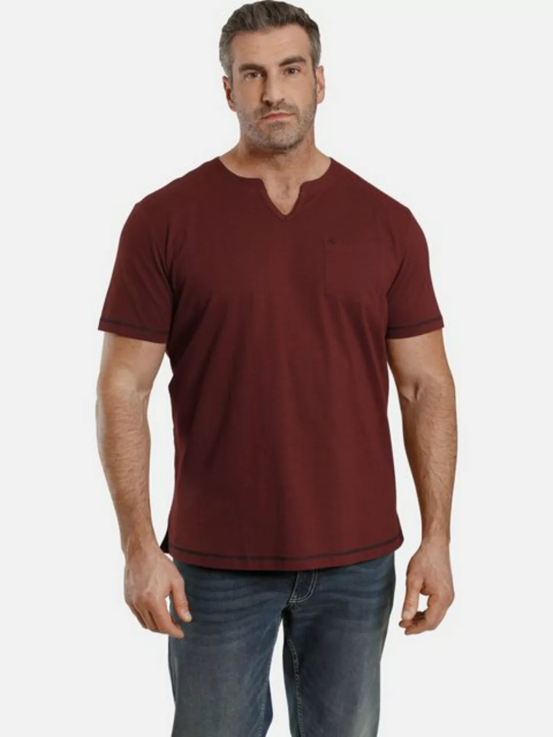 Charles Colby T-Shirt EARL KARLO mit Kontrastnaht (2er-Pack) günstig online kaufen