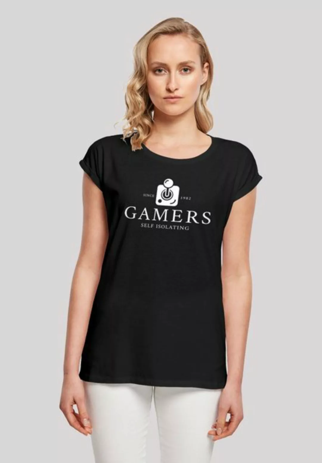 F4NT4STIC T-Shirt "Retro Gaming Gamers Self Isolating", Print günstig online kaufen