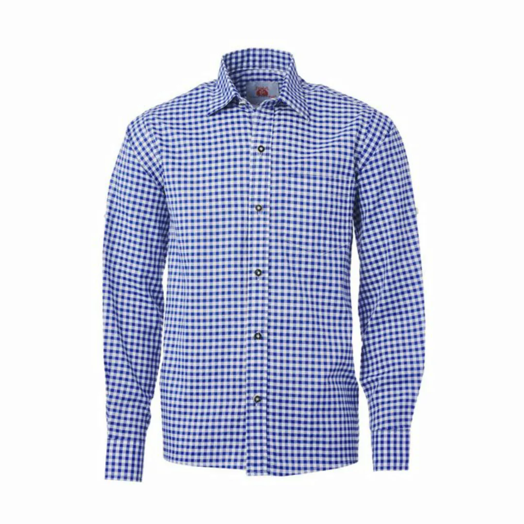 Trachtenkult Trachtenhemd Hemd blau-weiß kariert günstig online kaufen