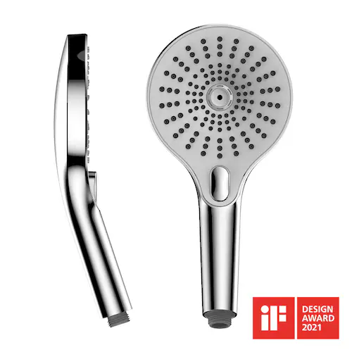 WENKO Handbrause »Ultimate Shower«, (1 tlg.), Chrom/Weiß, Ø 13 cm günstig online kaufen