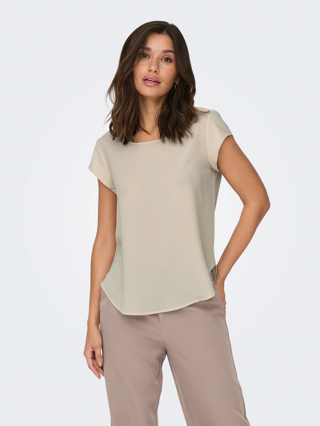 ONLY Blusenshirt ONLVIC S/S SOLID TOP NOOS PTM günstig online kaufen