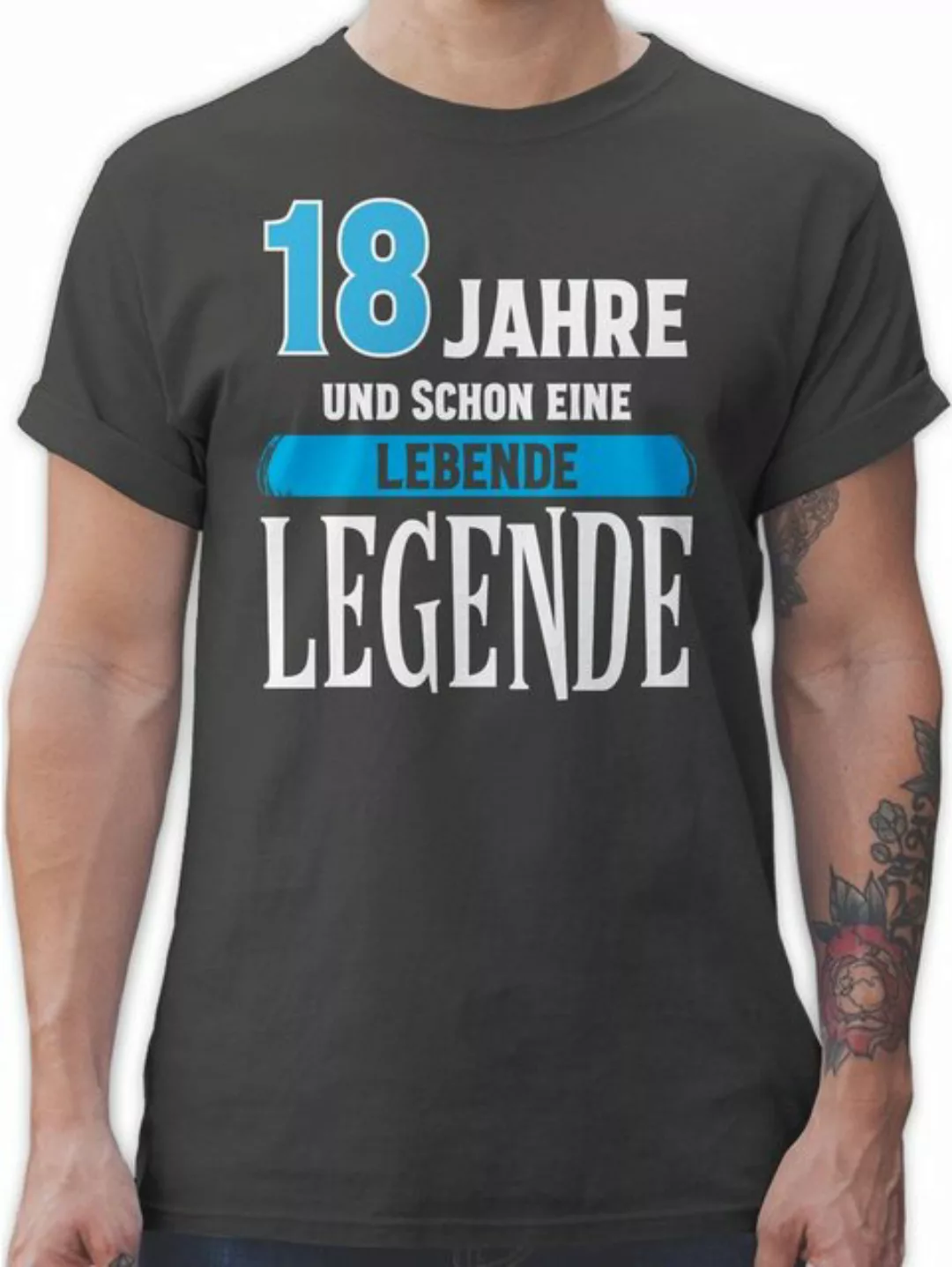 Shirtracer T-Shirt Achtzehnter Legende 18. Geburtstag günstig online kaufen