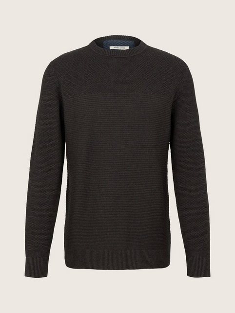 TOM TAILOR Sweatshirt Basic Structured Knit Pullover (1-tlg) günstig online kaufen