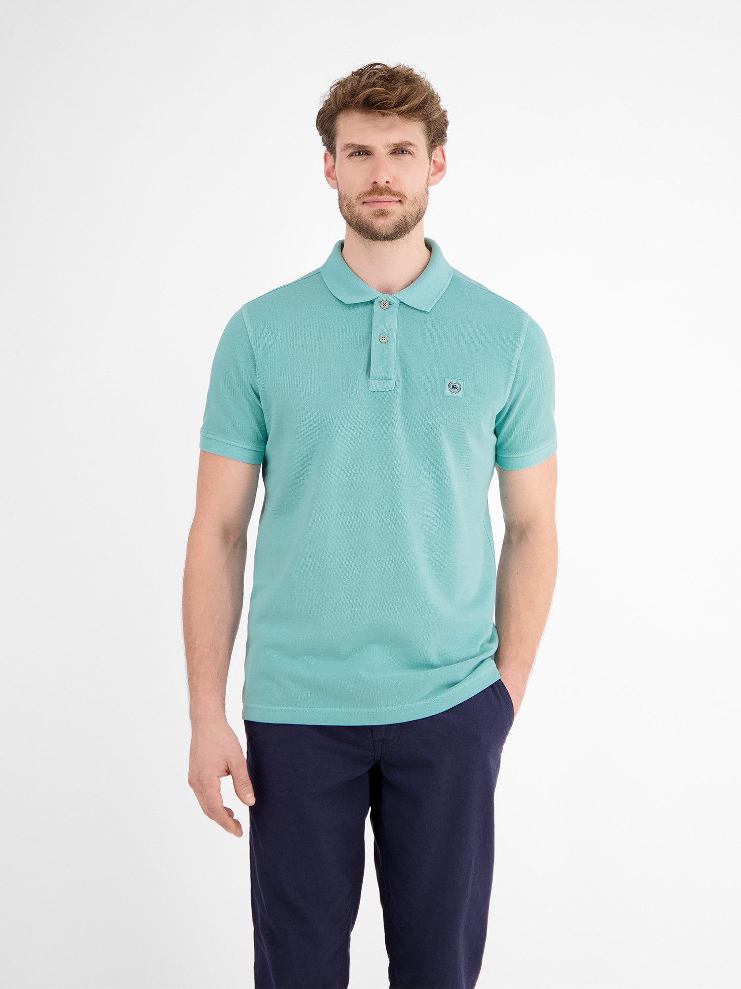 LERROS Poloshirt "LERROS Herren Poloshirt in gewaschener Optik" günstig online kaufen