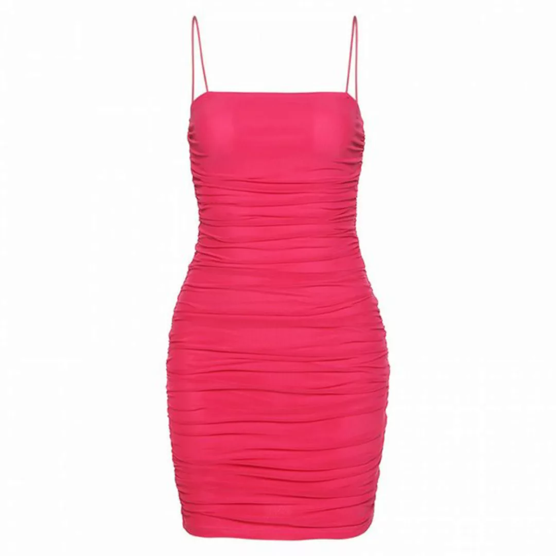 RUZU UG Dirndl Kleid, Neckholder-Ausschnitt, rückenfreies, schmales Kleid ( günstig online kaufen