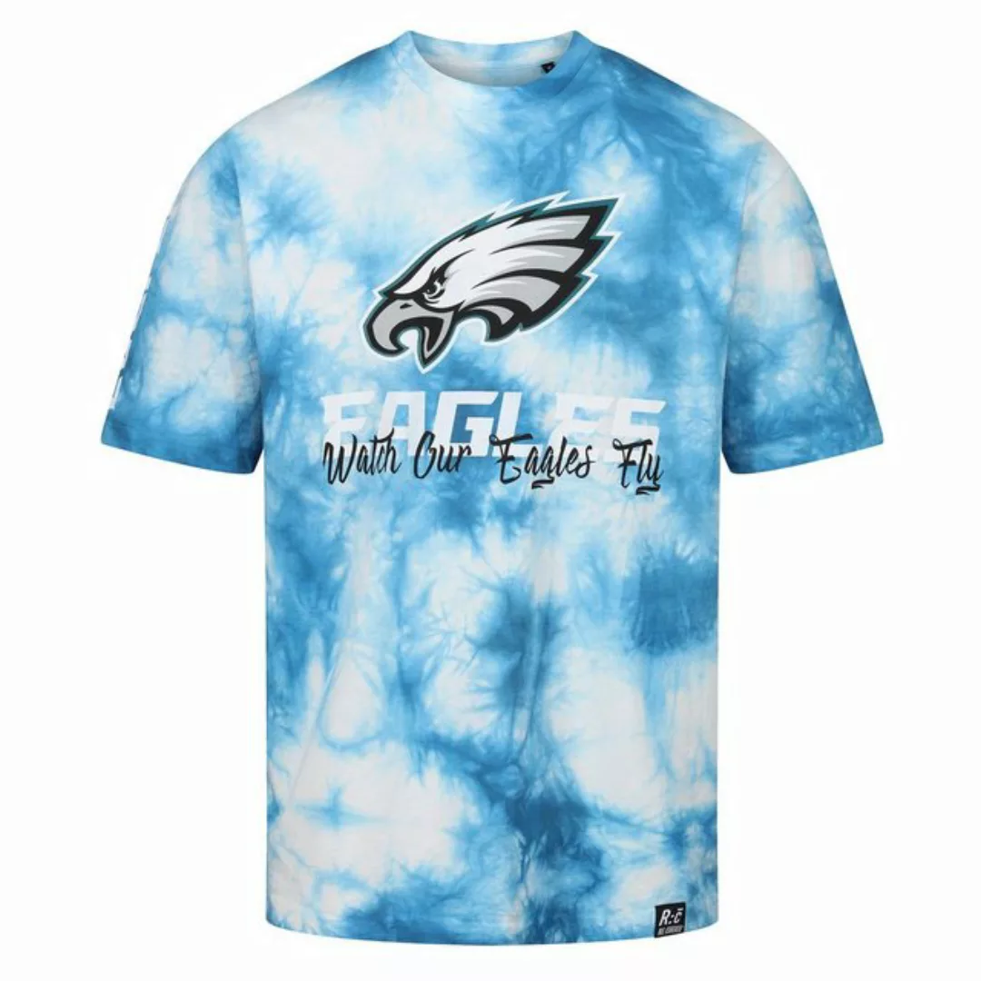 Recovered Print-Shirt Philadelphia Eagles - NFL - Tie-Dye Relaxed T-shirt, günstig online kaufen