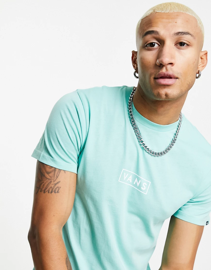 Vans – Easy Box – T-Shirt in Jadegrün günstig online kaufen