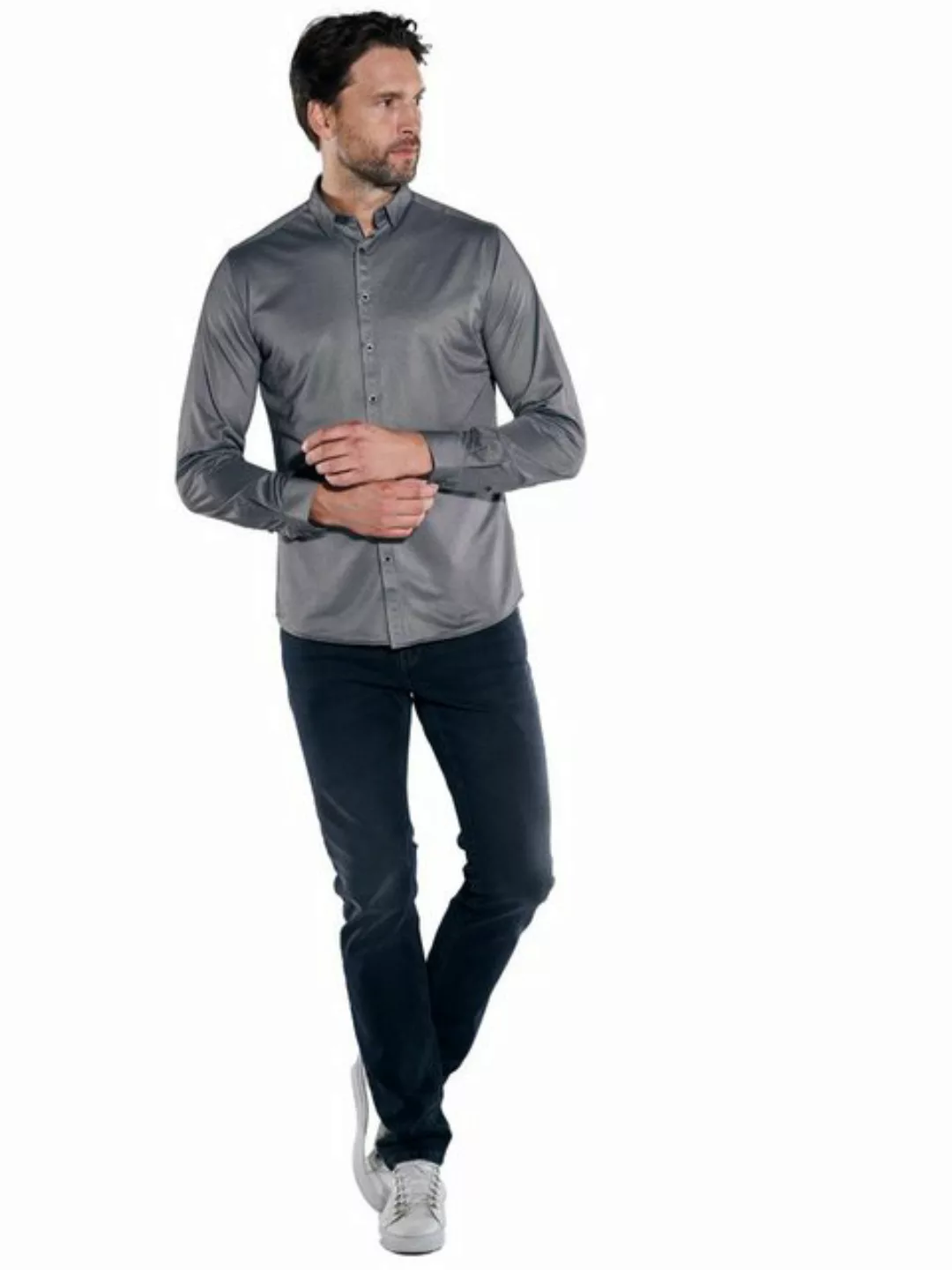 ENGBERS GERMANY Langarmhemd Langarm-Hemd slim fit günstig online kaufen