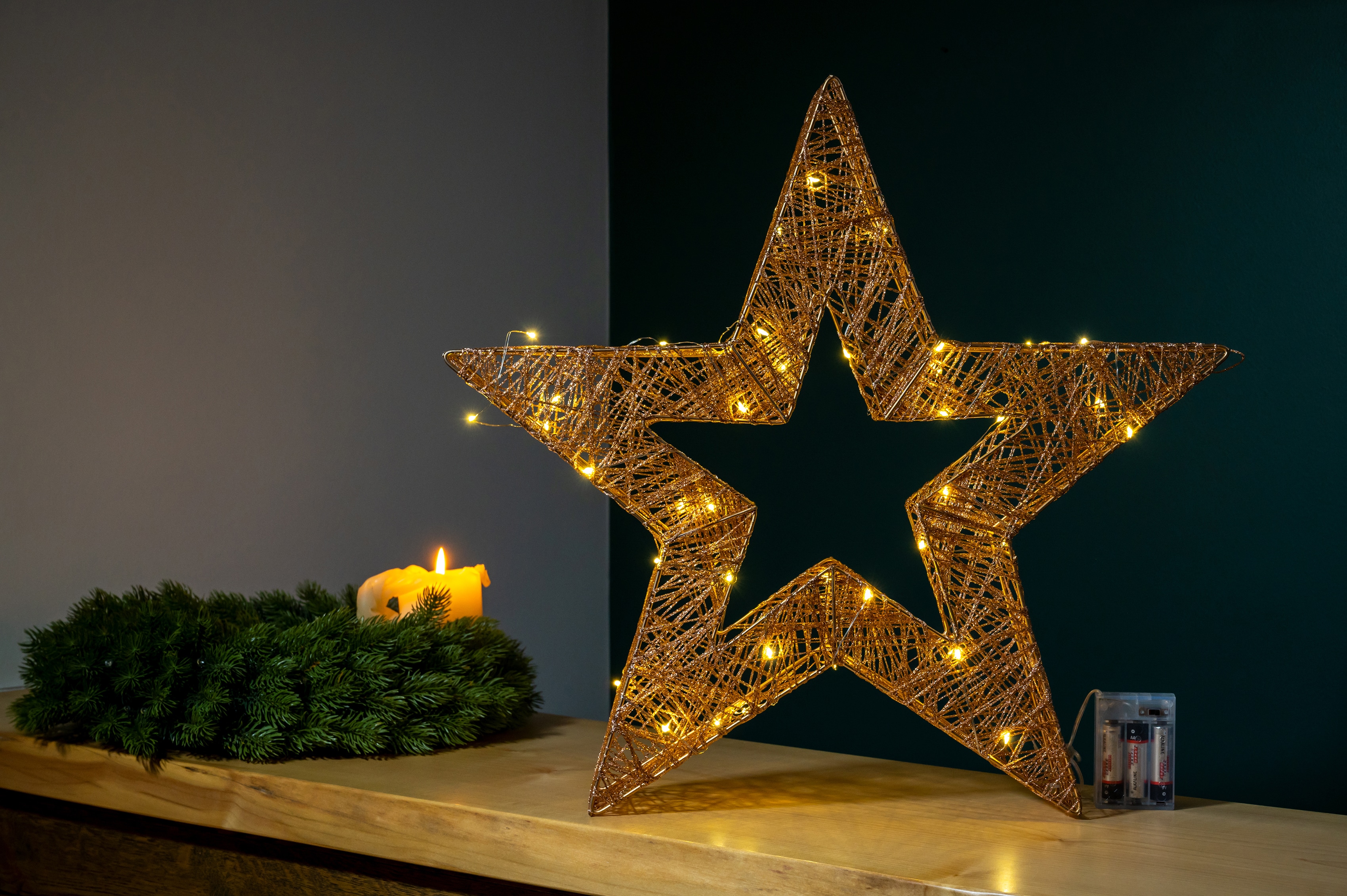 Star-Max LED Stern »Weihnachtsstern, Weihnachtsdeko«, 40 flammig-flammig, n günstig online kaufen