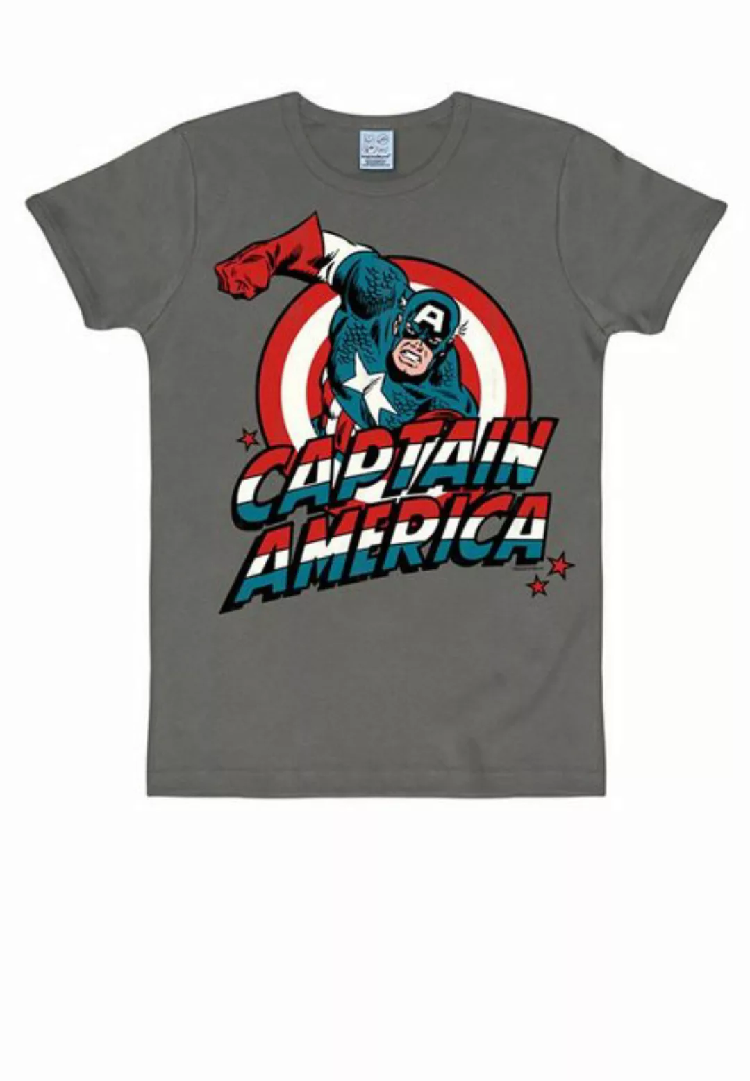 LOGOSHIRT T-Shirt "Captain America", mit Retro-Frontprint günstig online kaufen