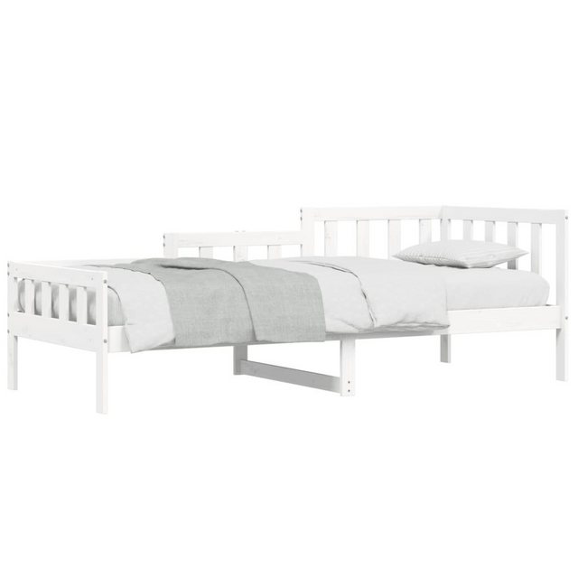 furnicato Bett Tagesbett ohne Matratze Weiß 80x200 cm Massivholz Kiefer (1- günstig online kaufen