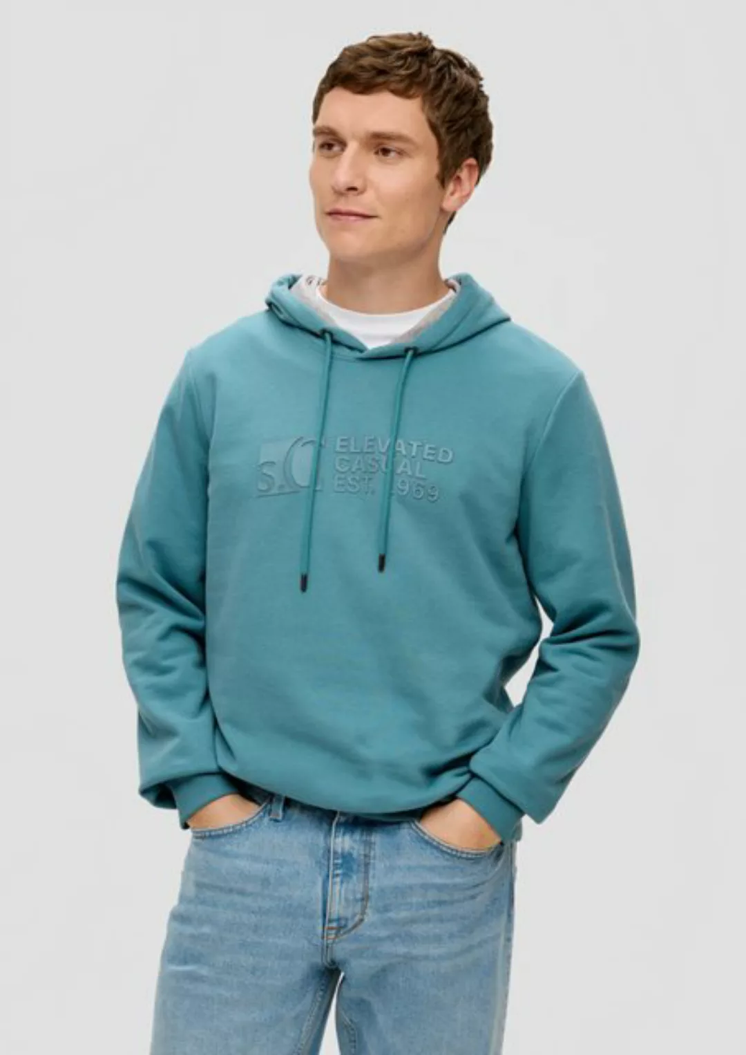 s.Oliver Sweatshirt Hoodie mit Logo-Print günstig online kaufen