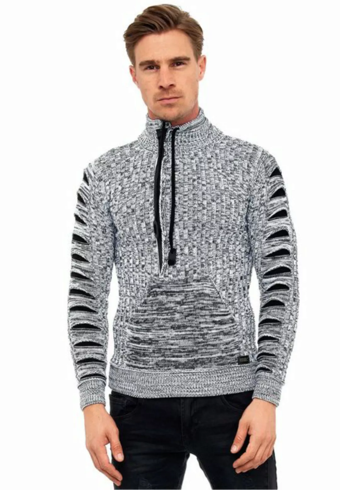 Rusty Neal Strickpullover mit stylischem Ausschnitt günstig online kaufen