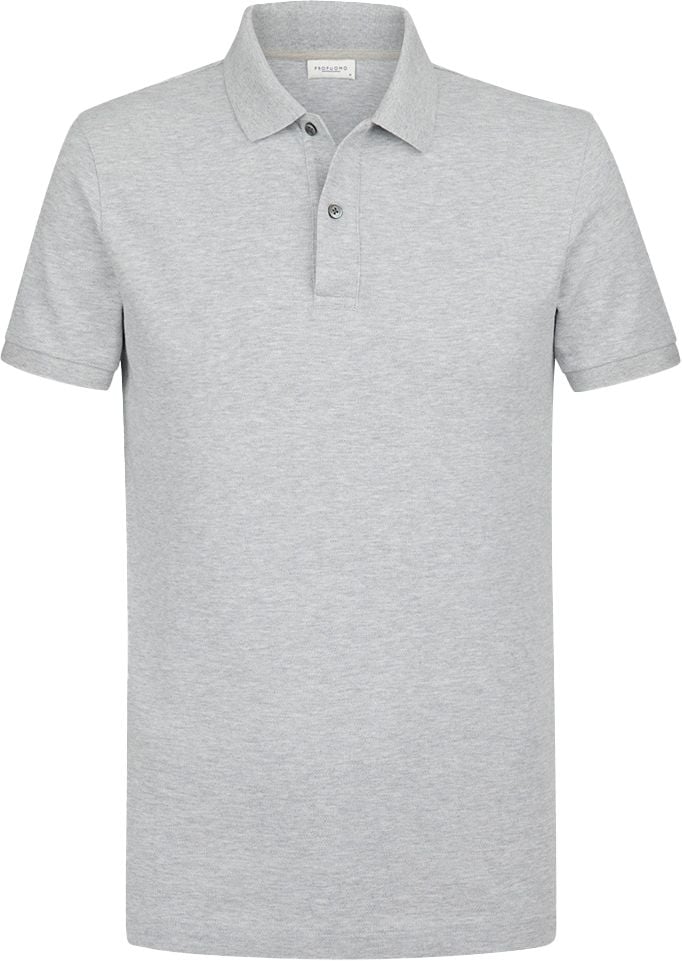 Profuomo Piqué Poloshirt Grau - Größe L günstig online kaufen