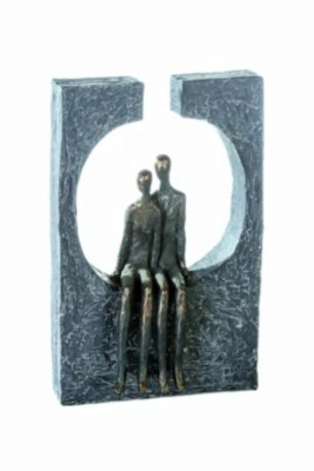 Casablanca by GILDE Skulptur Zweisamkeit bronze/silber günstig online kaufen