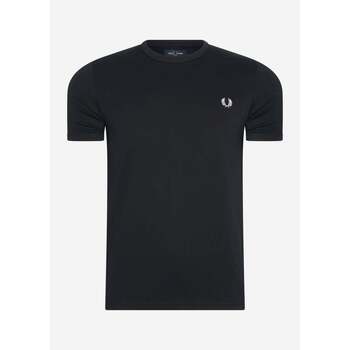 Fred Perry  T-Shirts & Poloshirts Ringer-T-Shirt - schwarz günstig online kaufen