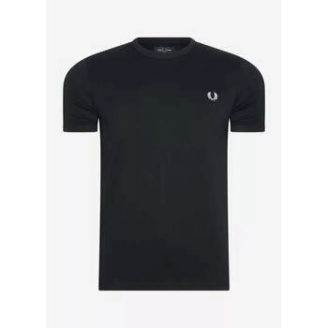 Fred Perry  T-Shirts & Poloshirts Ringer-T-Shirt - schwarz günstig online kaufen