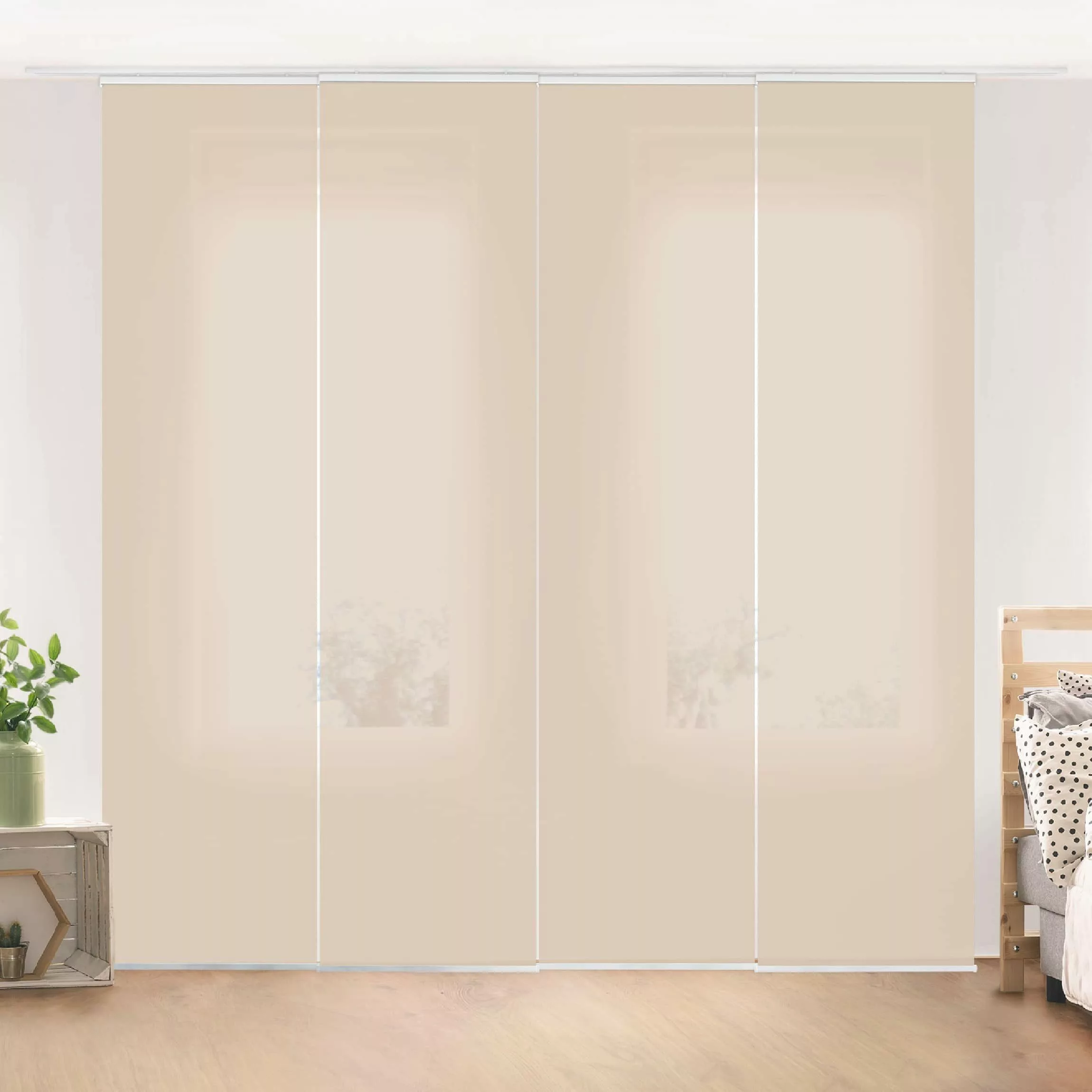 Bilderdepot24 Schiebegardine modern Flächenvorhang blickdicht Macchiato, günstig online kaufen