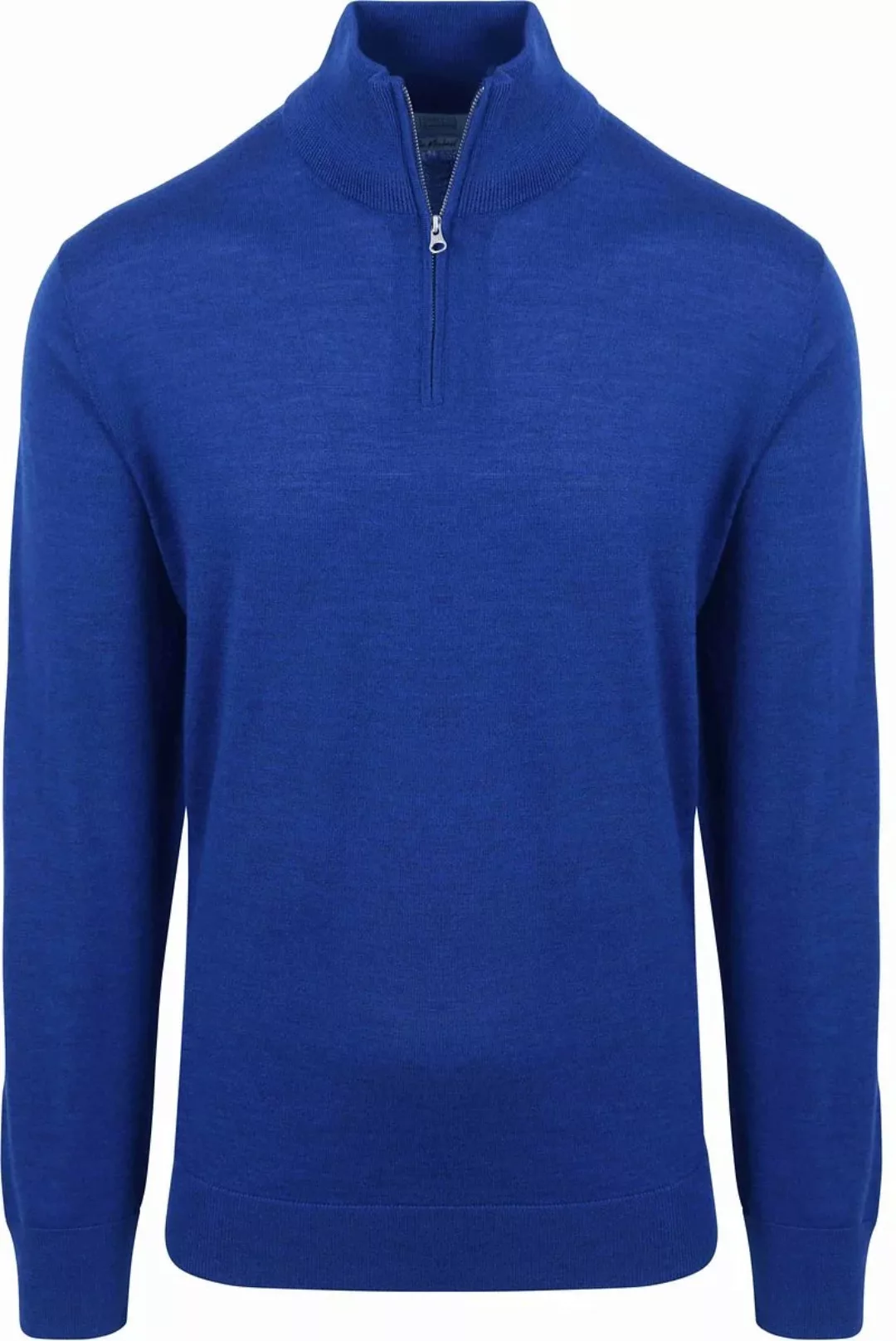 King Essentials The Michael Half Zip Pull Merino Royal Blau - Größe XL günstig online kaufen