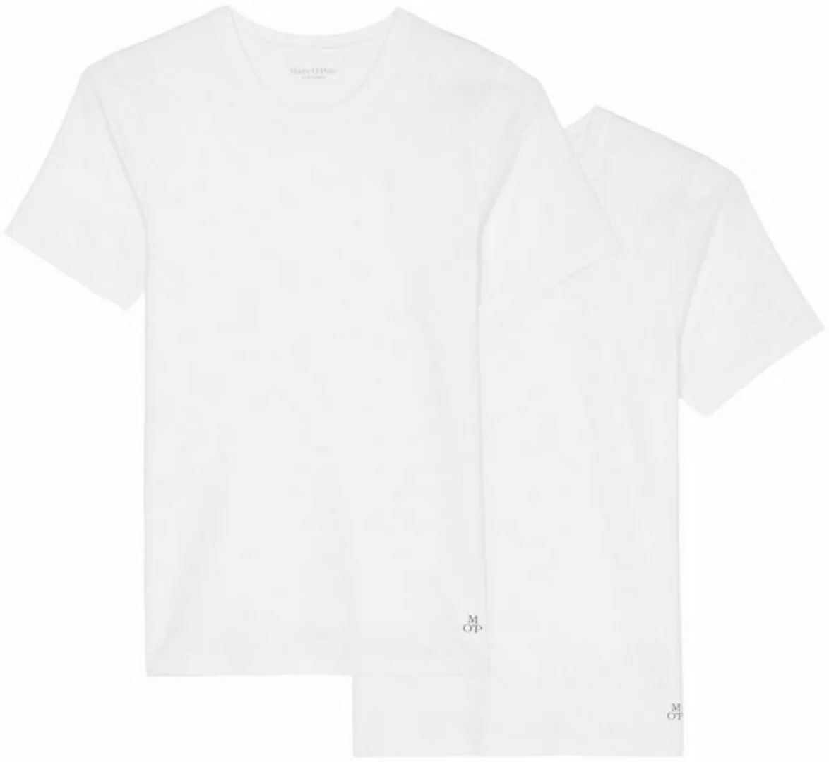 Marc O'Polo T-Shirt (2er Pack) mit kleinem Logomotiv vorne am Saum günstig online kaufen