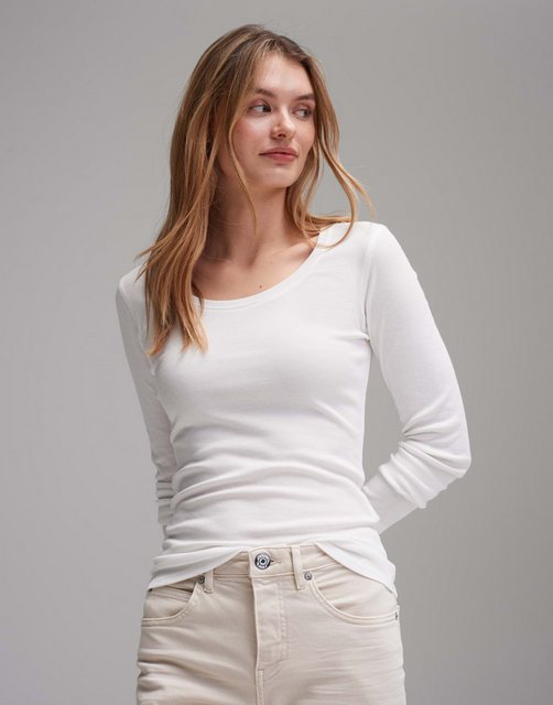 OPUS Langarmshirt Longsleeve SORANA Slim aus BCI Cotton Mix günstig online kaufen