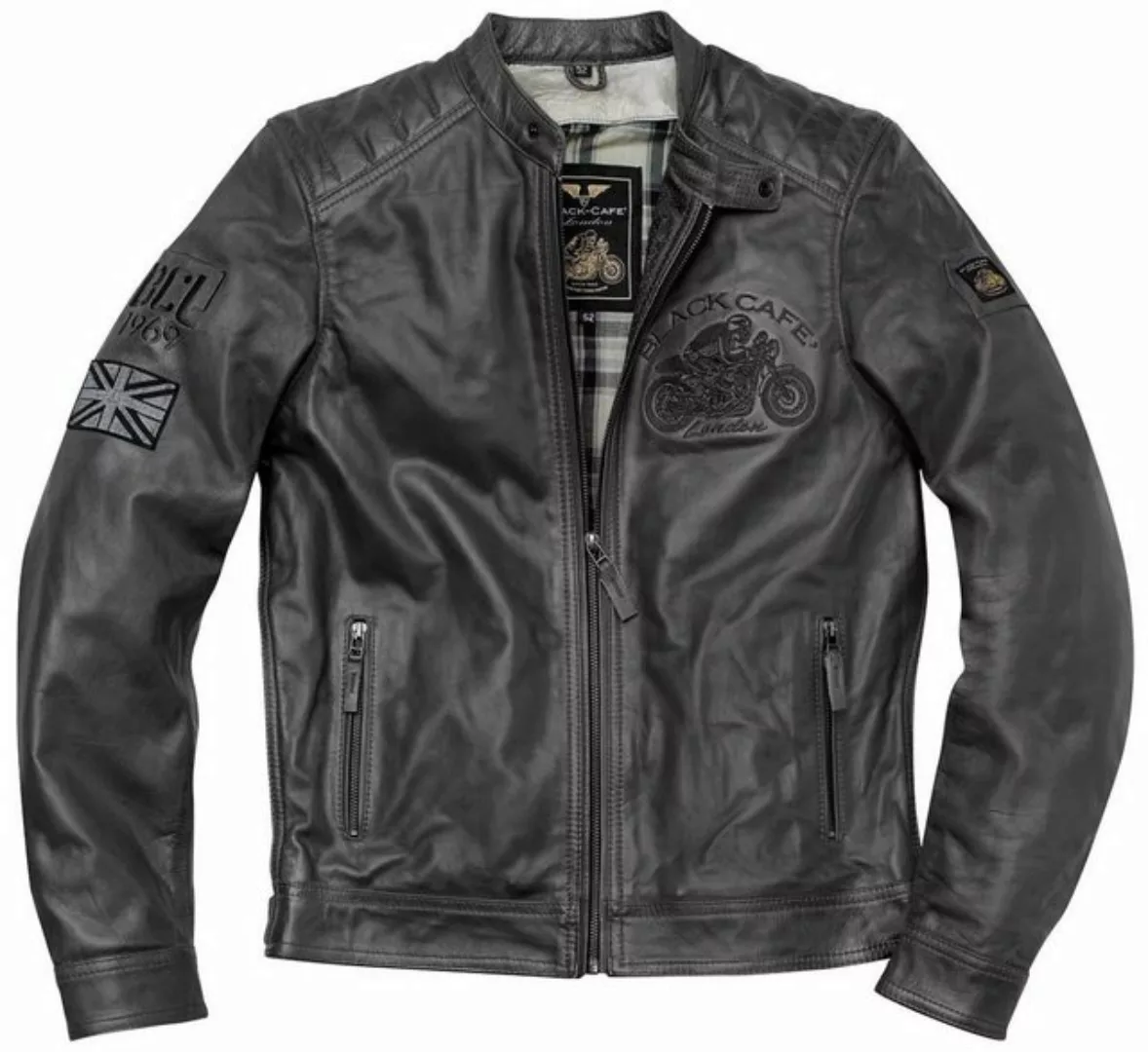 Black-Cafe London Motorradjacke Bangkok Motorrad Lederjacke günstig online kaufen