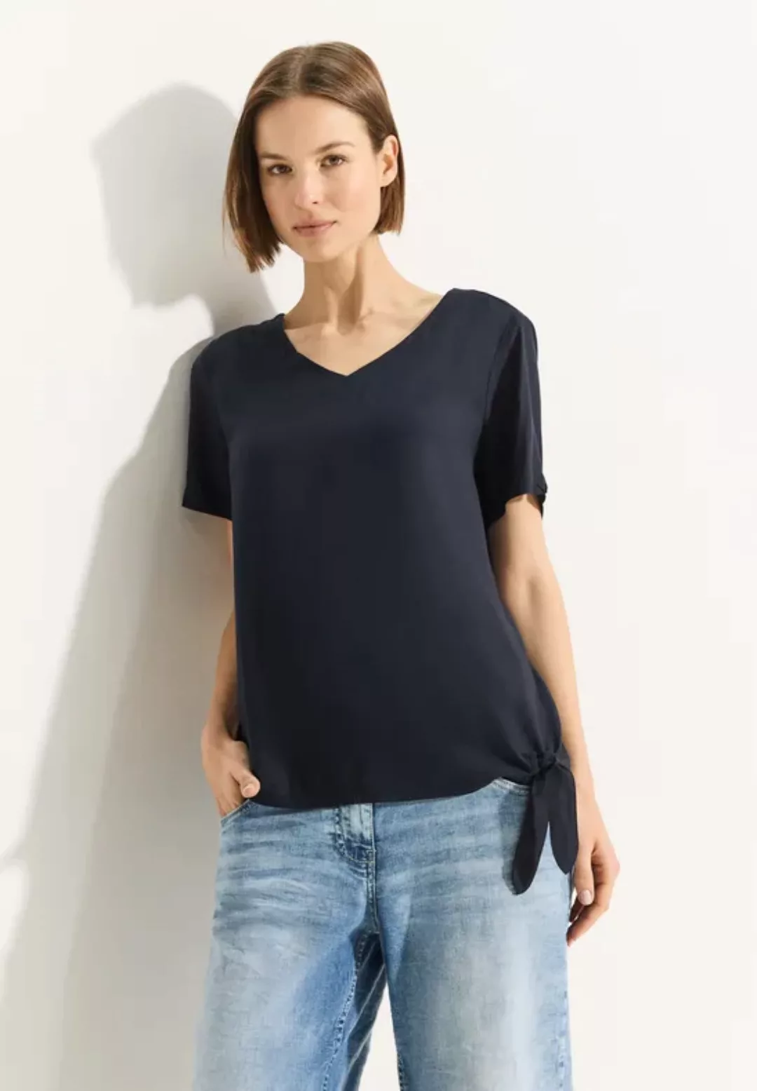 Bluse mit Knotendetail günstig online kaufen