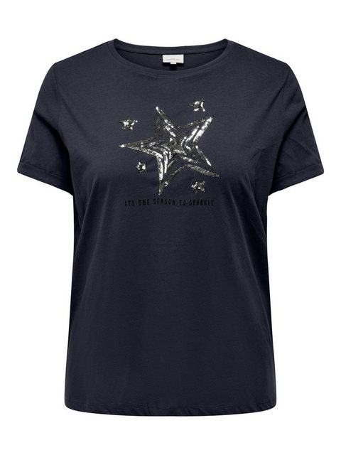 ONLY CARMAKOMA Kurzarmshirt CARKITI LIFE STAR S/S O-NECK TEE X-MAS günstig online kaufen