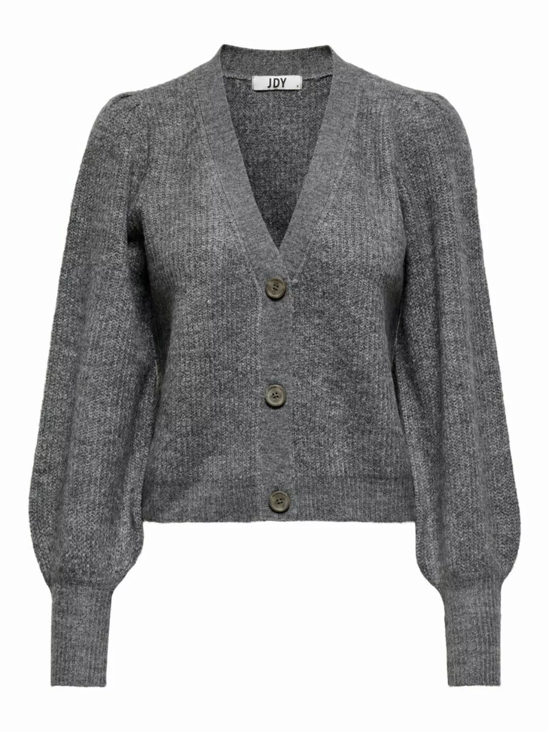 ONLY Rippdesign Strickjacke Damen Grau günstig online kaufen