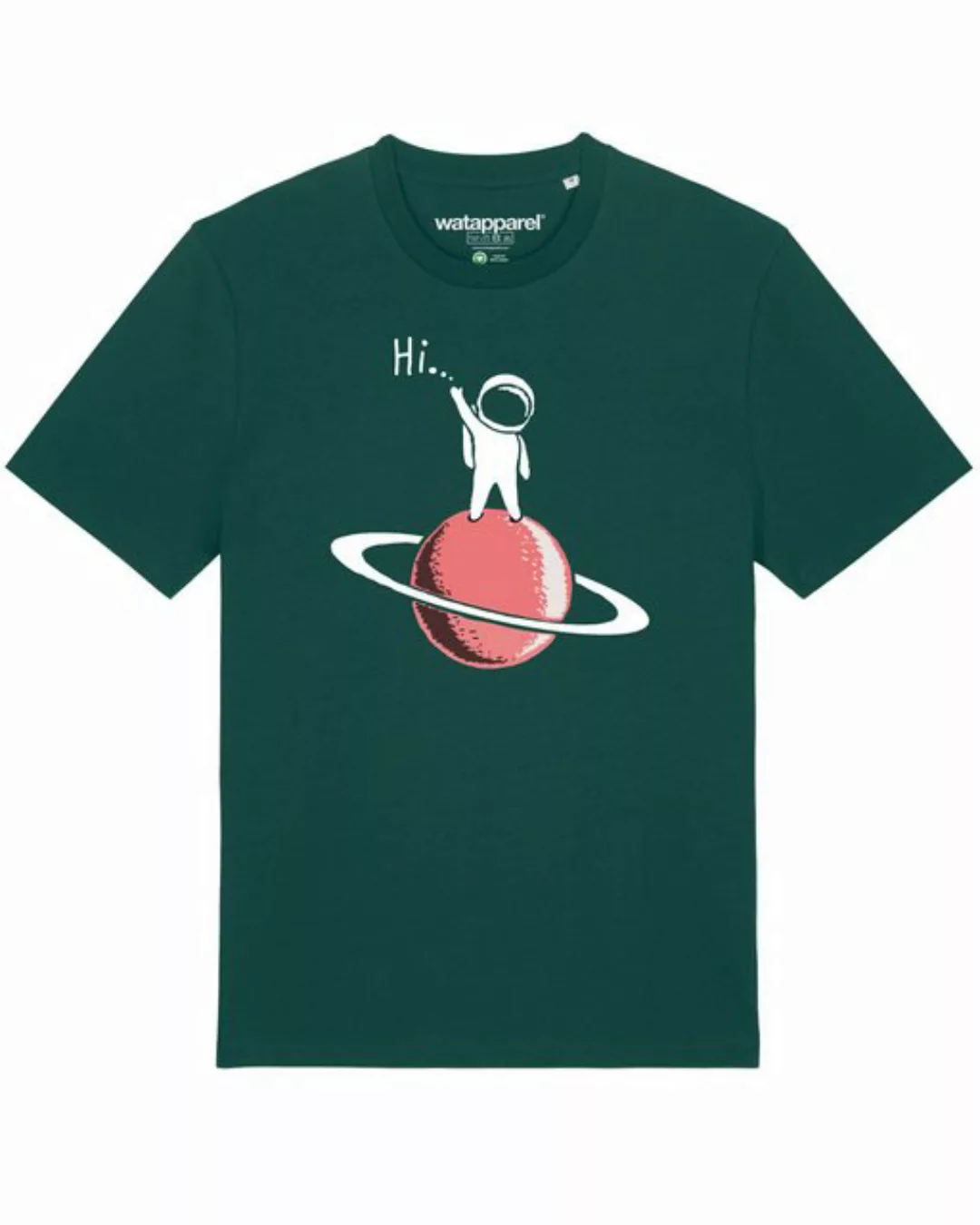 wat? Apparel Print-Shirt Astronaut says Hi (1-tlg) günstig online kaufen