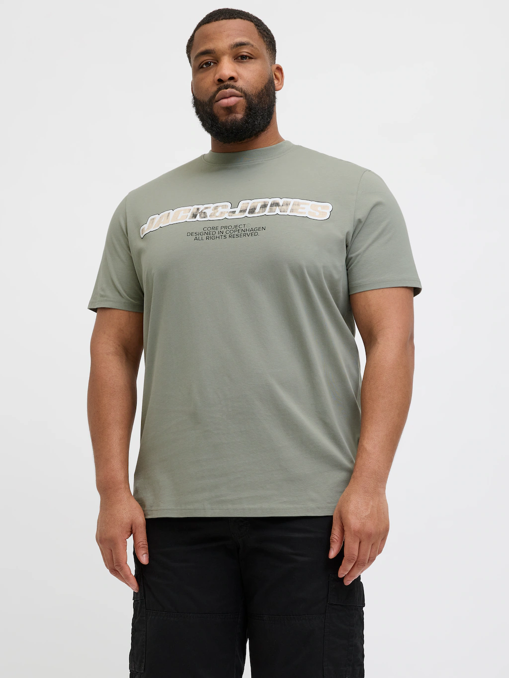 Jack & Jones PlusSize Print-Shirt "JCOLIDO AOP FRONT PRINT TEE SS CRE PLS", günstig online kaufen