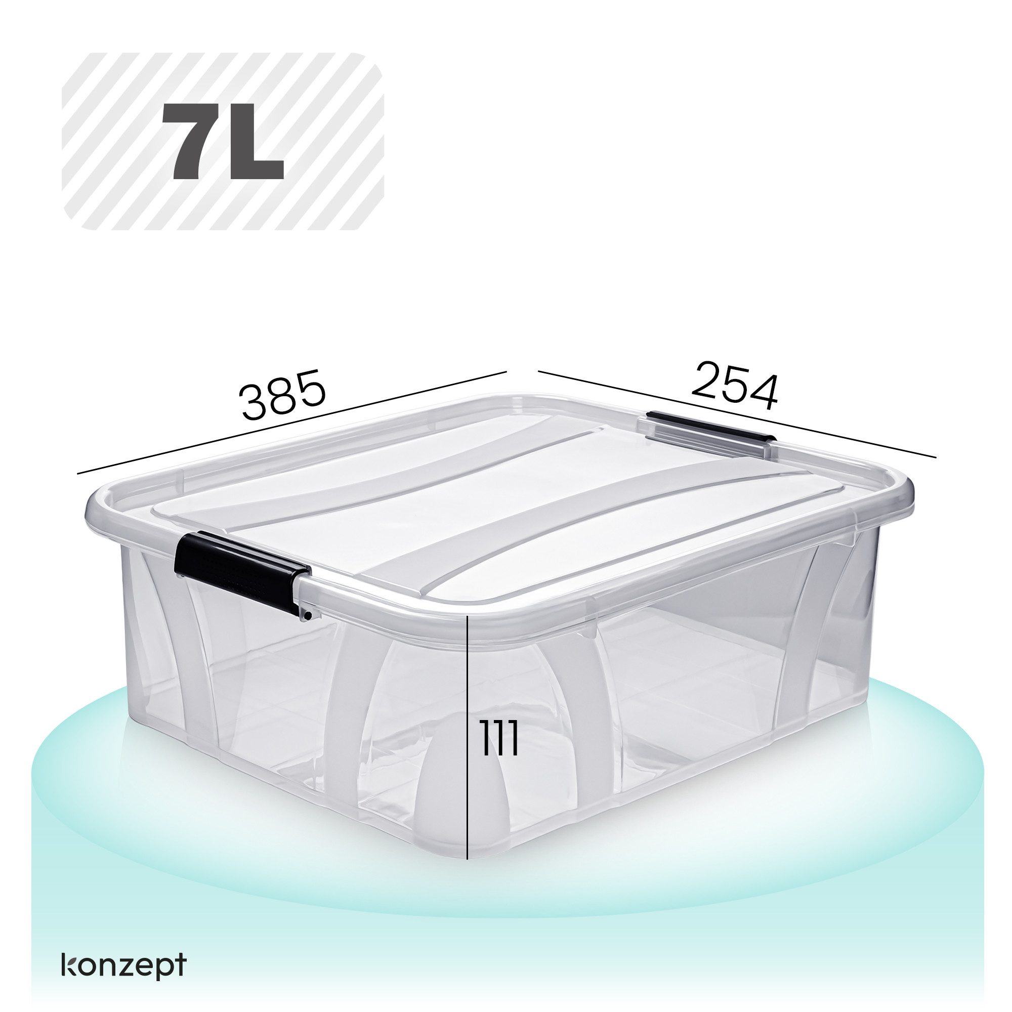 KONZEPT Aufbewahrungsbox mit Deckel groß Set günstig online kaufen