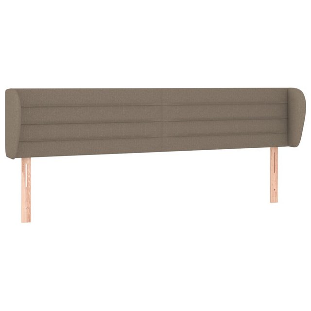 vidaXL Bett, Kopfteil mit Ohren Taupe 183x23x78/88 cm Stoff günstig online kaufen