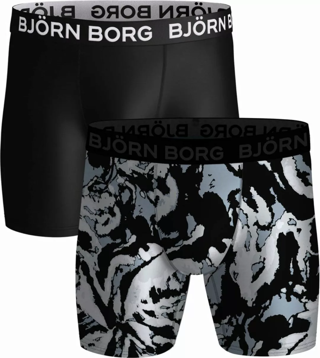 Bjorn Borg Boxers 2 Pack Black/Print - Größe M günstig online kaufen