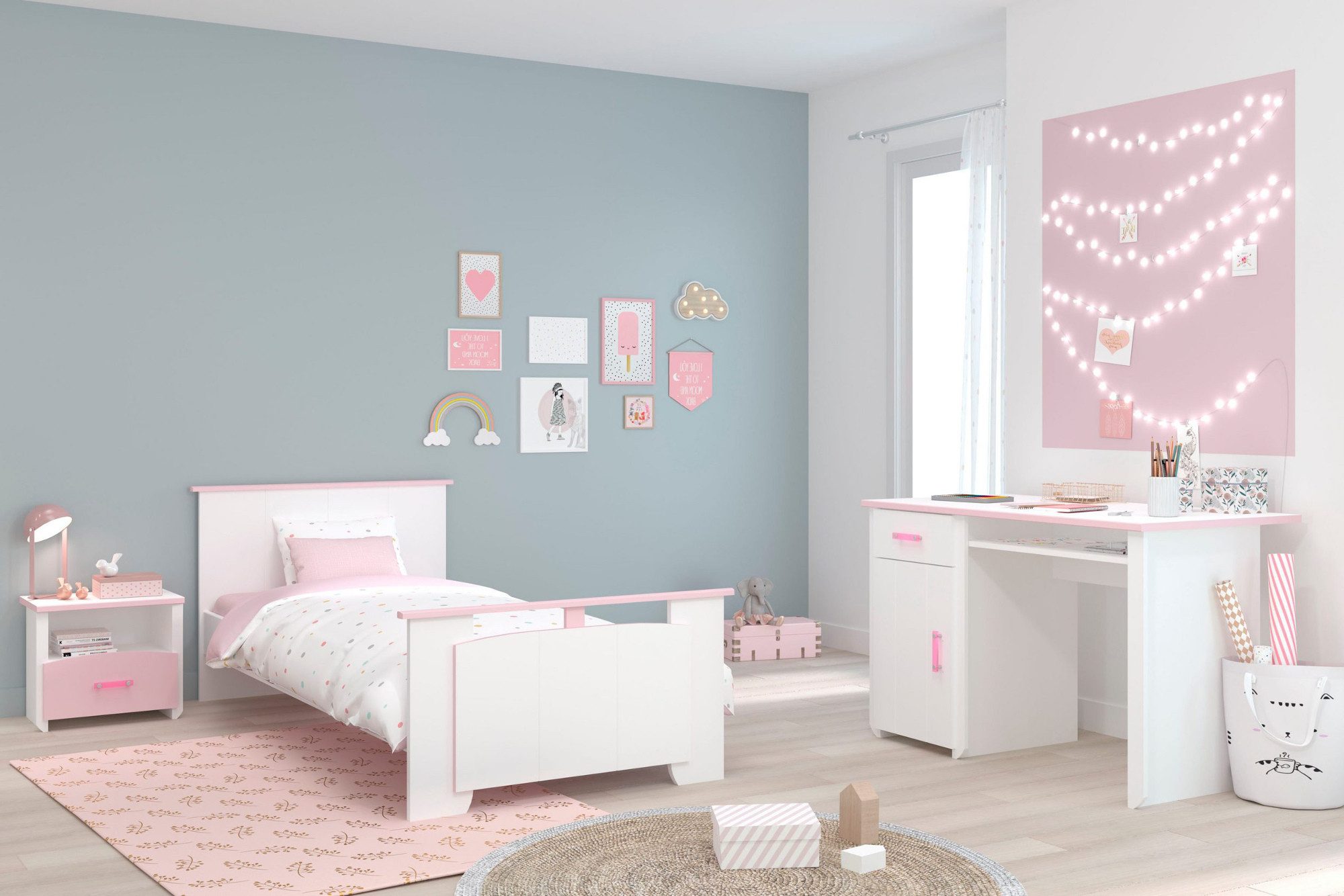 Parisot Jugendzimmer-Set Sunny, (Mädchenzimmer in weiß günstig online kaufen
