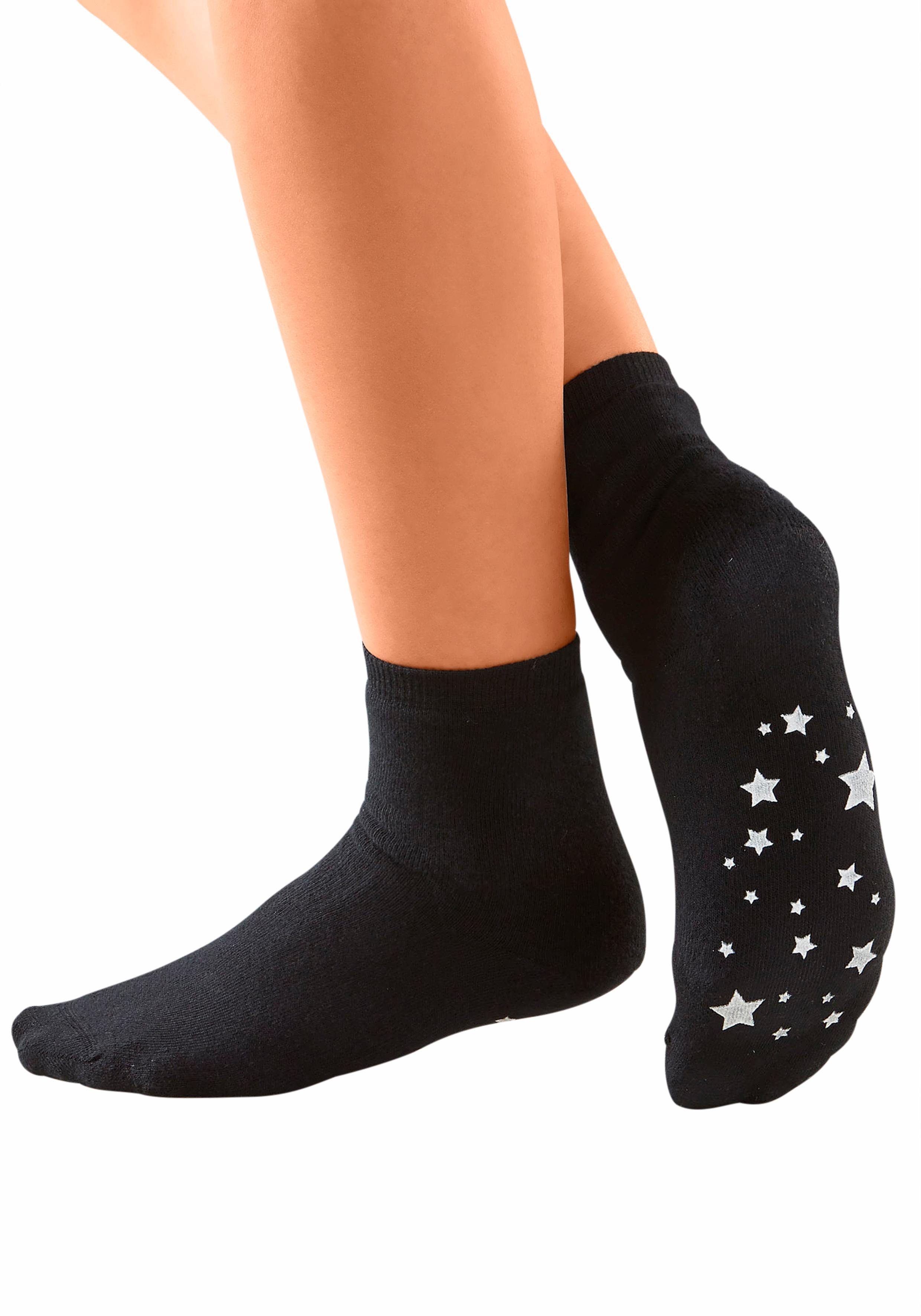 Lavana ABS-Socken, (Packung, 3 Paar), mit Antirutschsohle im Sterndesign günstig online kaufen
