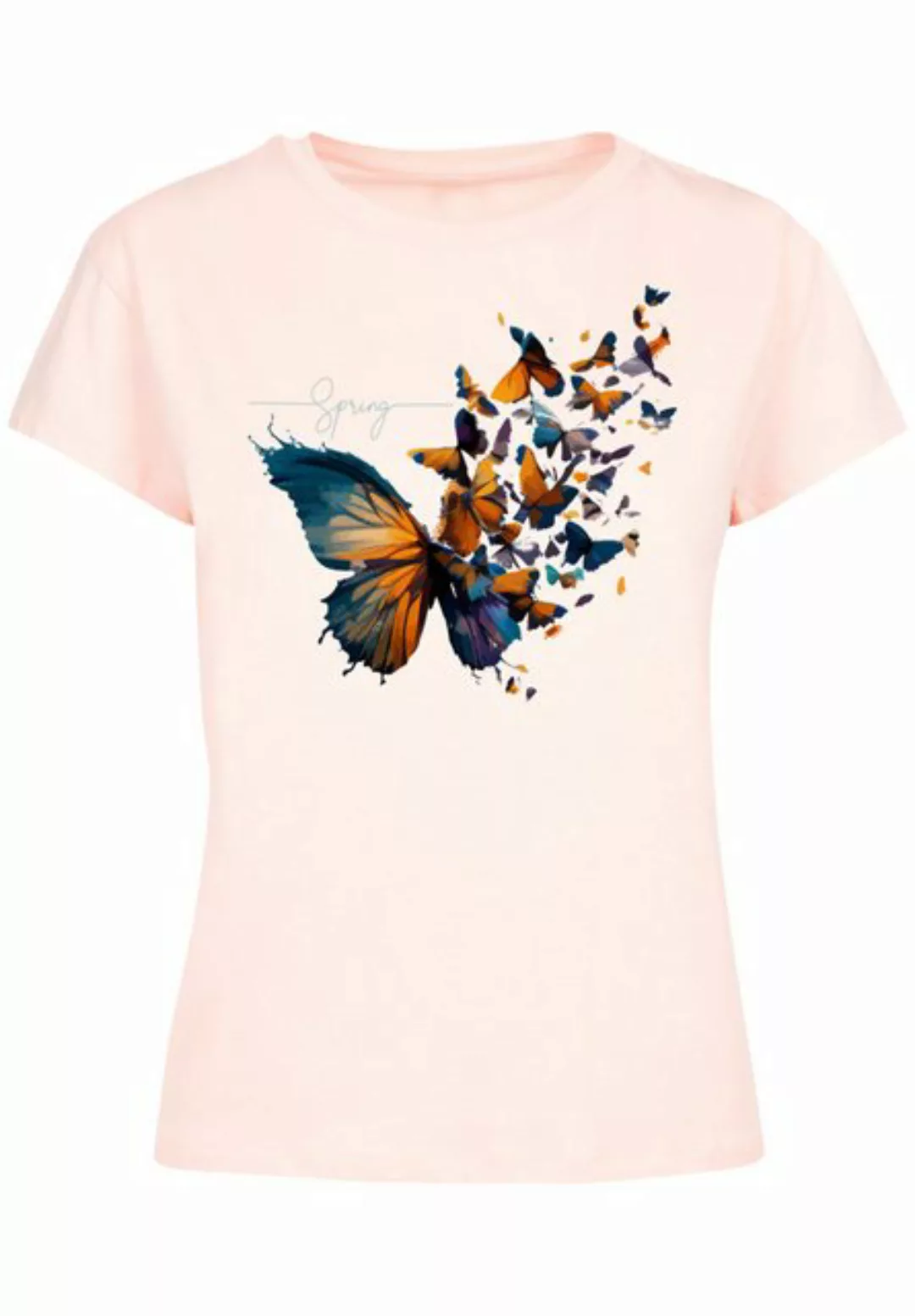 F4NT4STIC T-Shirt Schmetterling Print günstig online kaufen