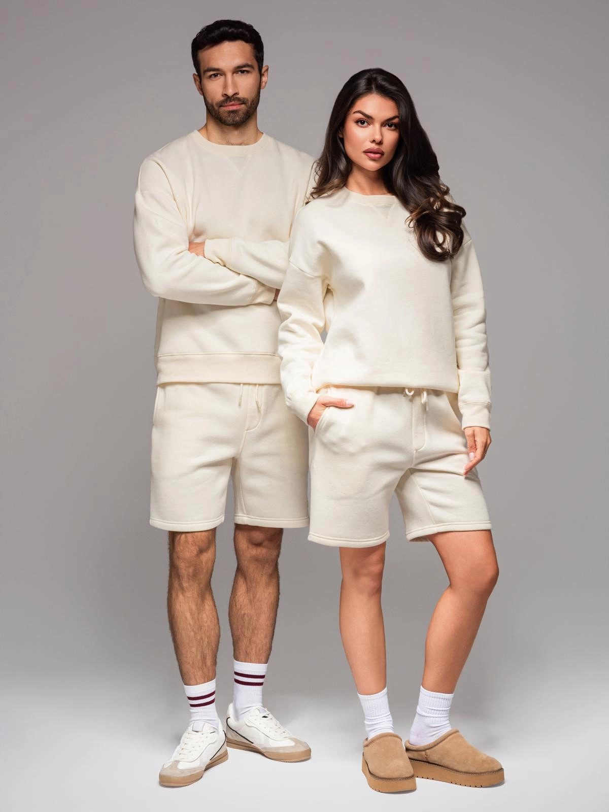OMBRE Sweatshorts Unisex-Sweatshorts mit Kordelzug in günstig online kaufen