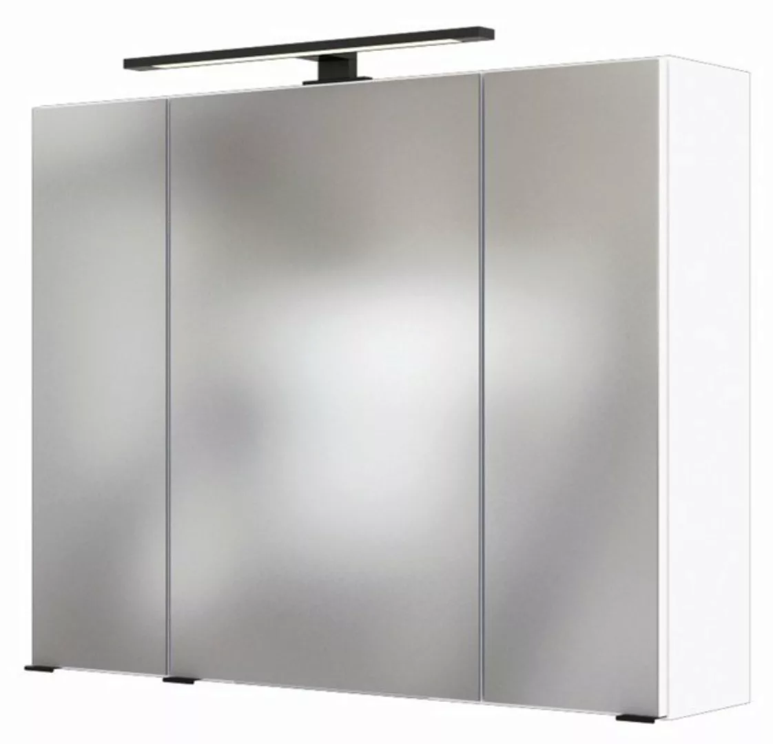 HELD MÖBEL Spiegelschrank Luzern 80 cm weiß günstig online kaufen