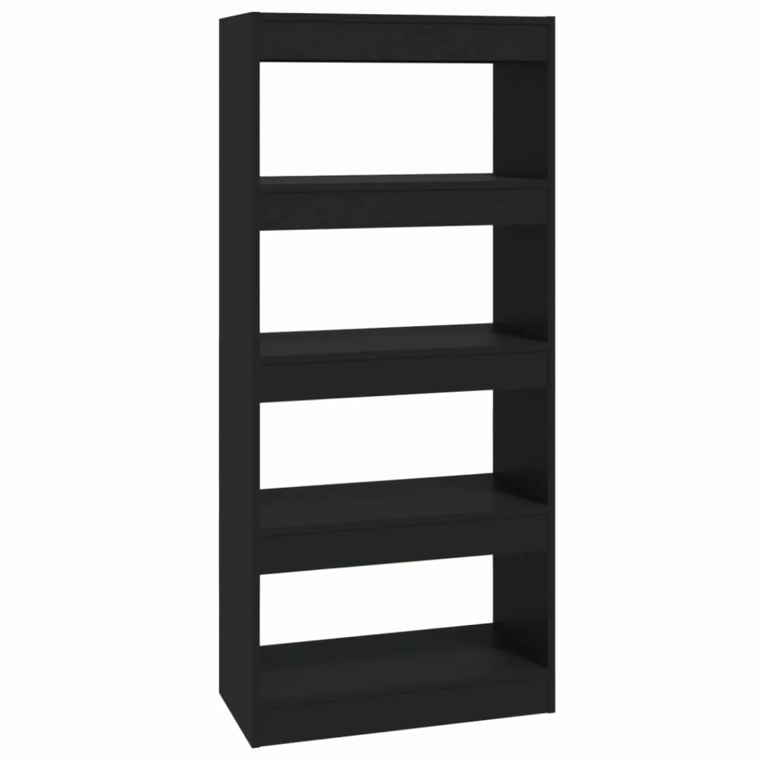 Vidaxl Bücherregal/raumteiler Schwarz 60x30x135 Cm Holzwerkstoff günstig online kaufen